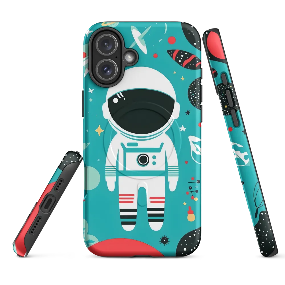 Whimsical Astronaut in Cosmic Wonderland