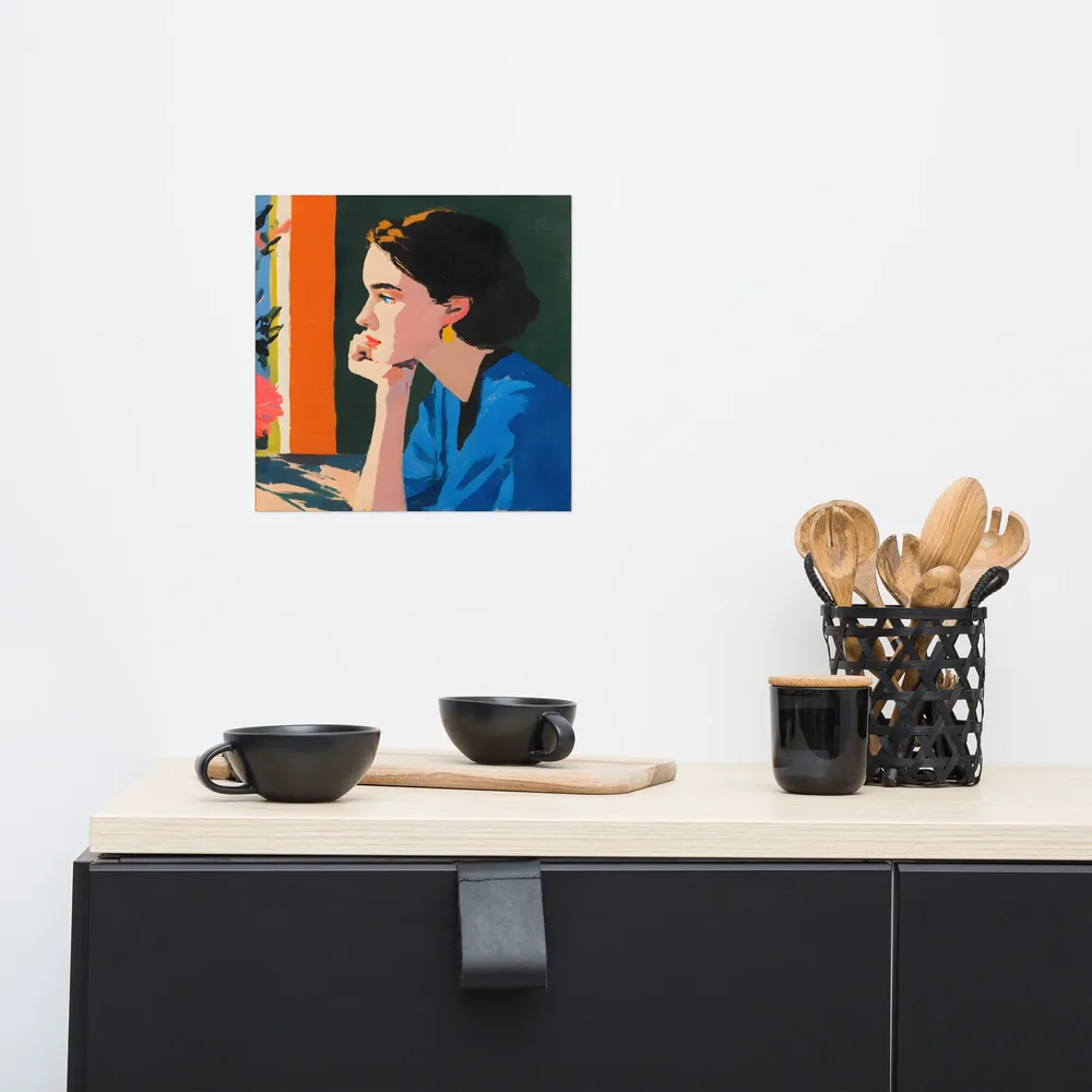 Pensive Profile 
 Poster | 12″x 12″