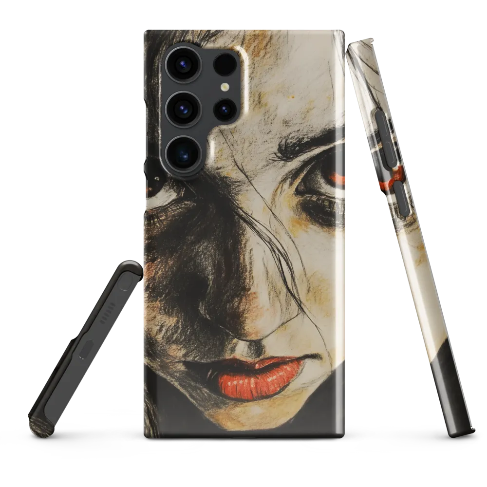 Gaze of Intensity | Phone Case |  S23 Ultra | Snap Case | Glossy