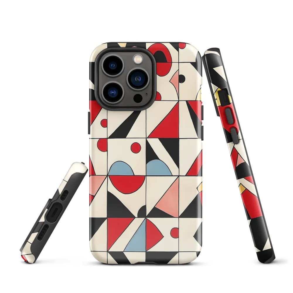 Dynamic Geometric Harmony | Phone Case |  13 Pro | Tough Case | Glossy