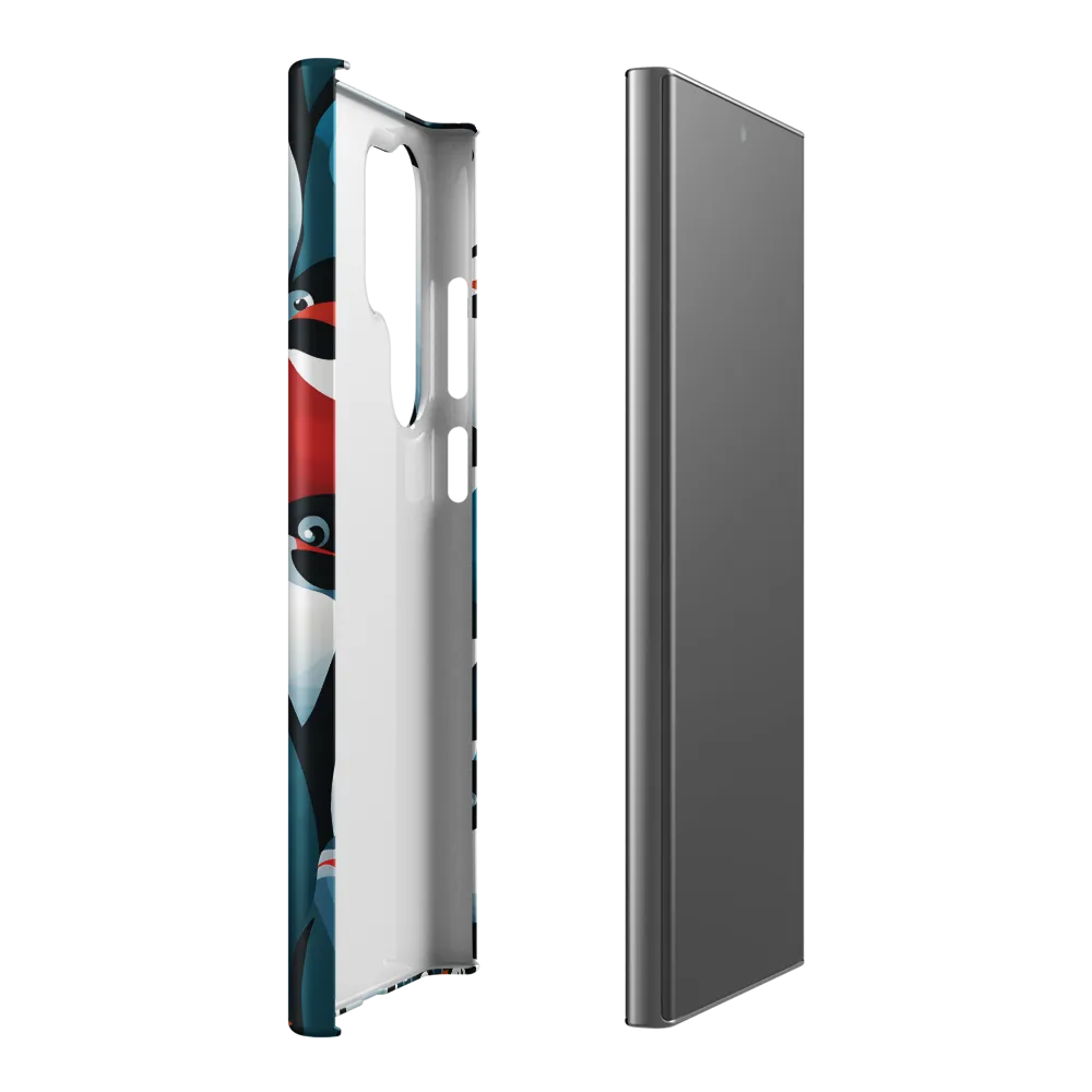 Penguin Parade | Phone Case |  S23 Ultra | Snap Case | Matte
