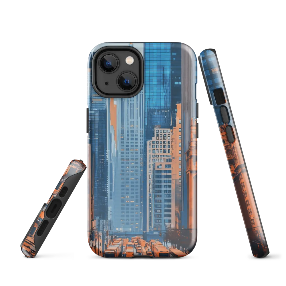 Urban Symphony in Blue and Orange