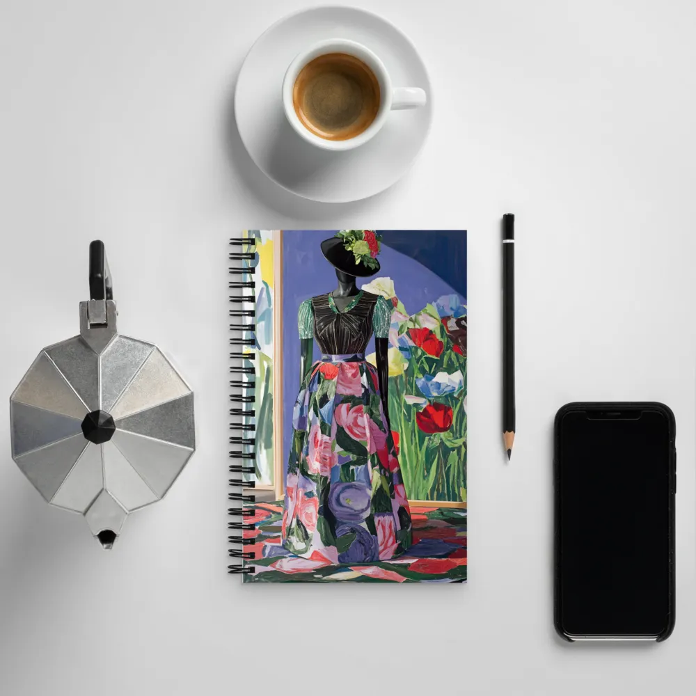 Floral Fantasy: A Celebration of Color and Style | Spiral Notebook