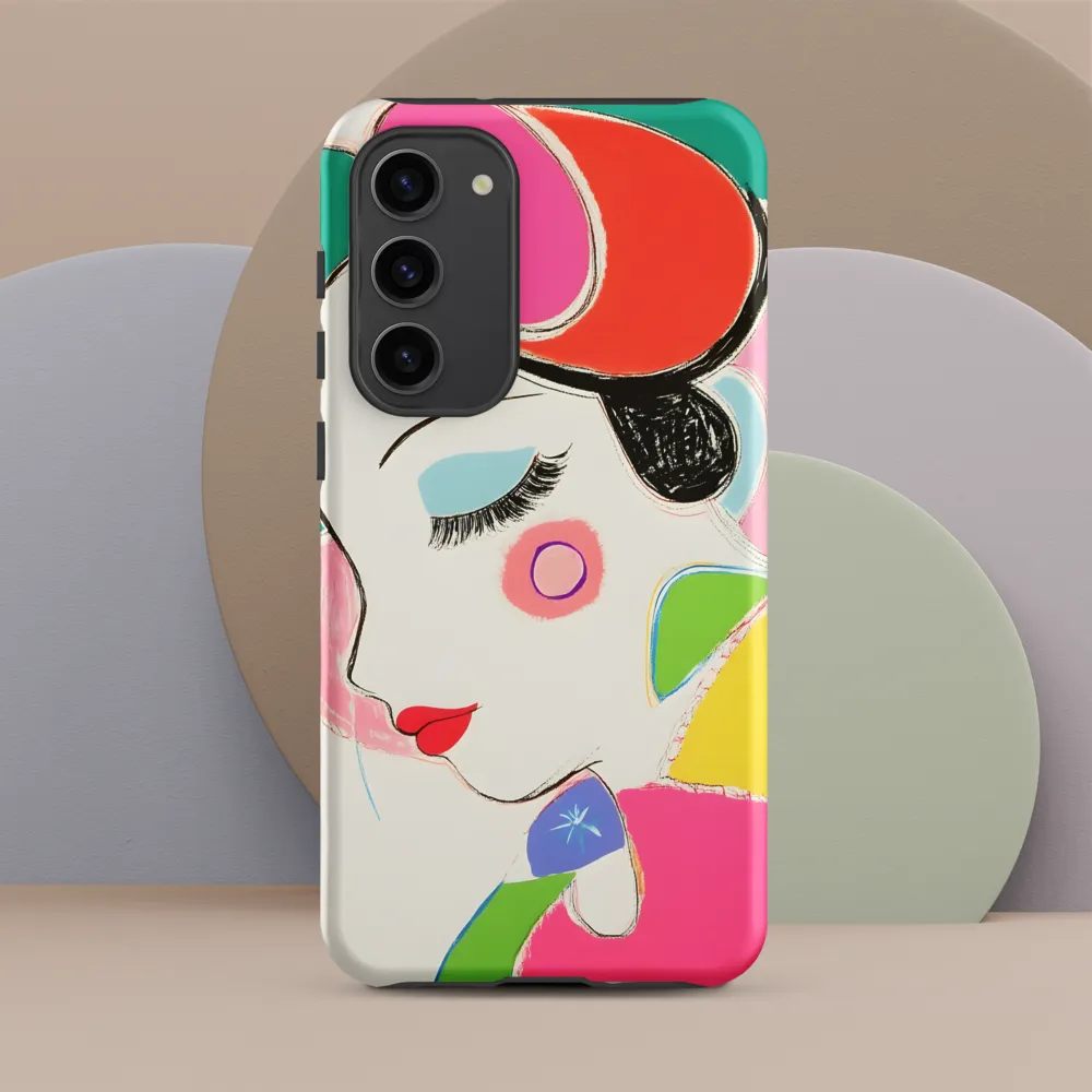 Whimsical Portrait in Colorful Abstraction