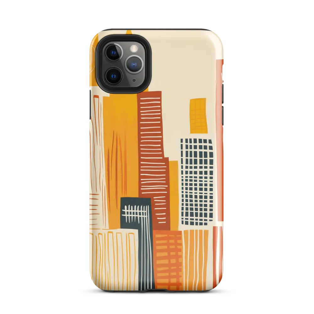 Urban Melodies: A Modern Cityscape | Phone Case |  11 Pro Max | Tough Case | Glossy