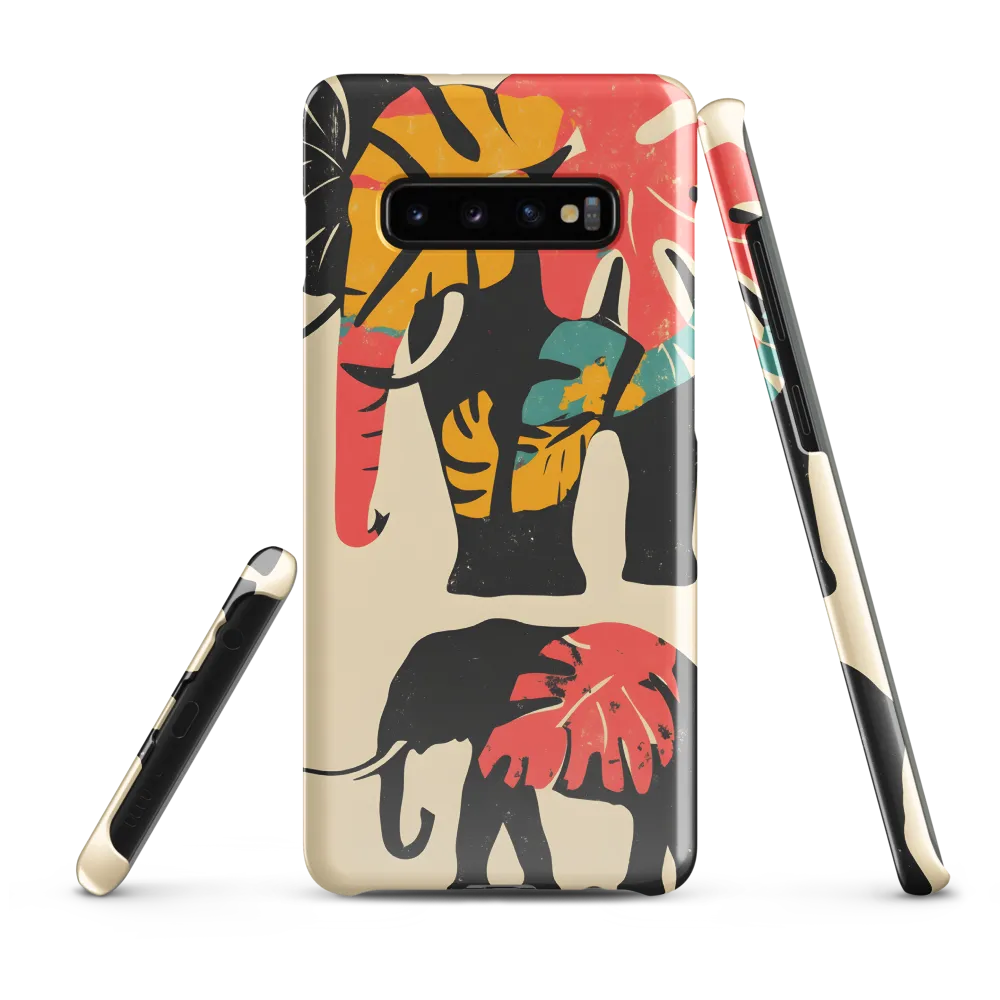 Tropical Elegance: The Elephant's Dance | Phone Case |  S10 Plus | Snap Case | Glossy