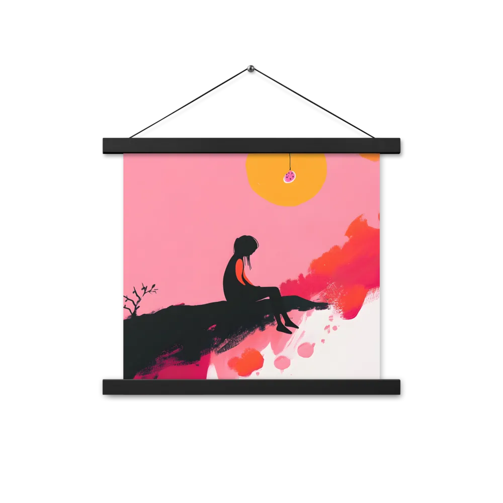 Whispers of the Sun | Poster With Black Wood Hanger | 14″×14″
