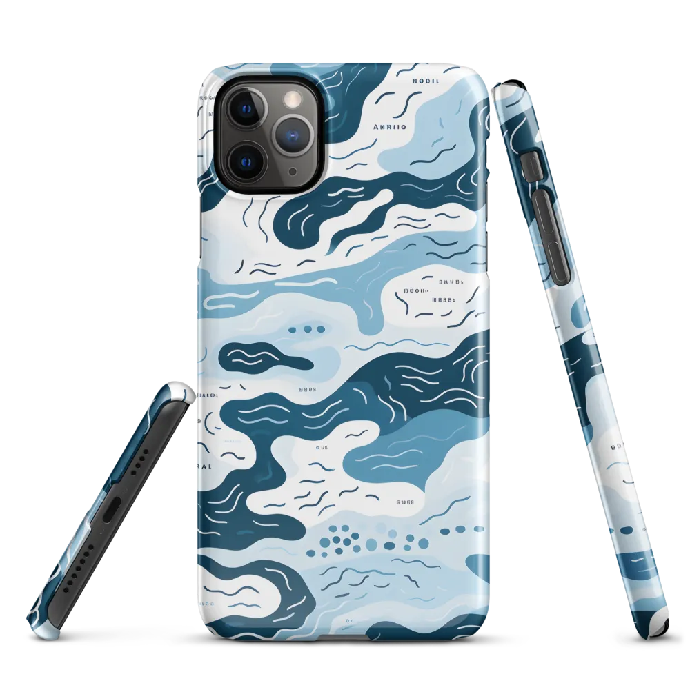 Flowing Waters: An Abstract Journey | Phone Case |  11 Pro Max | Snap Case | Glossy