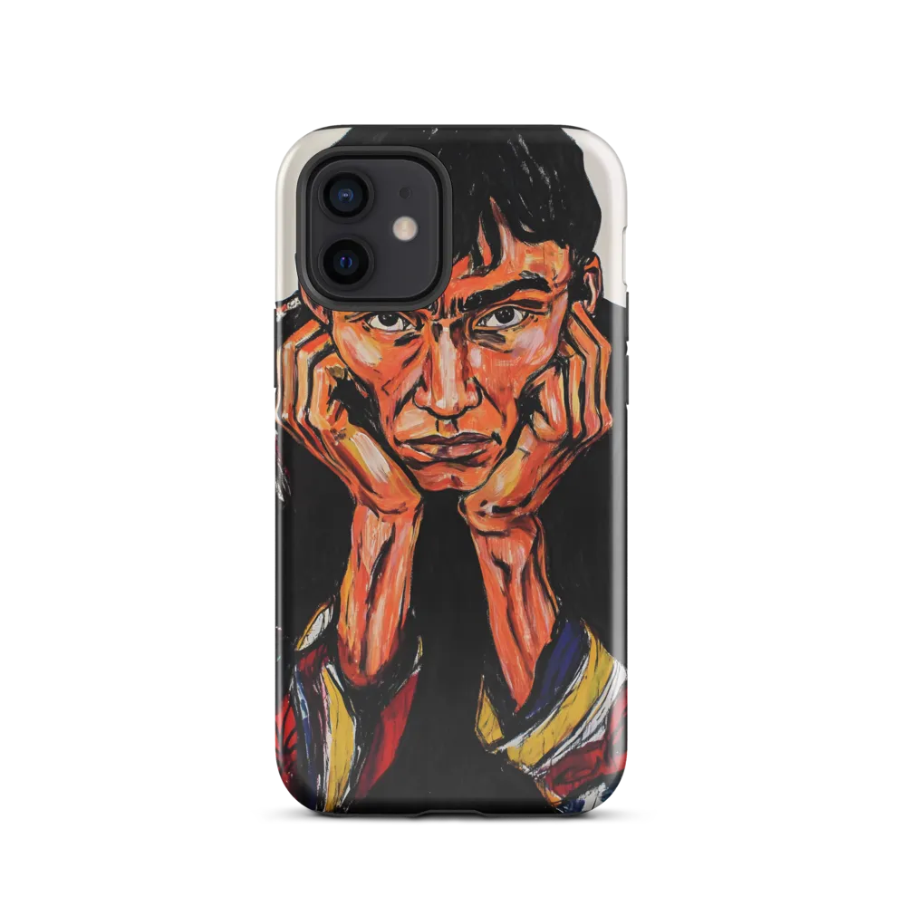 Contemplative Intensity: An Expressionist Portrait