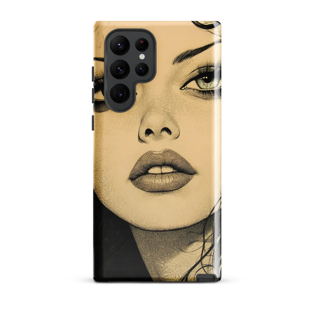 Enigmatic Gaze | Phone Case |  S22 Ultra | Tough Case | Glossy