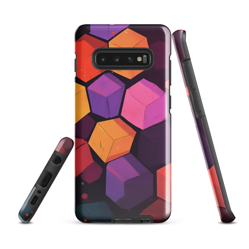 Dynamic Geometric Harmony | Phone Case |  S10 Plus | Tough Case | Glossy