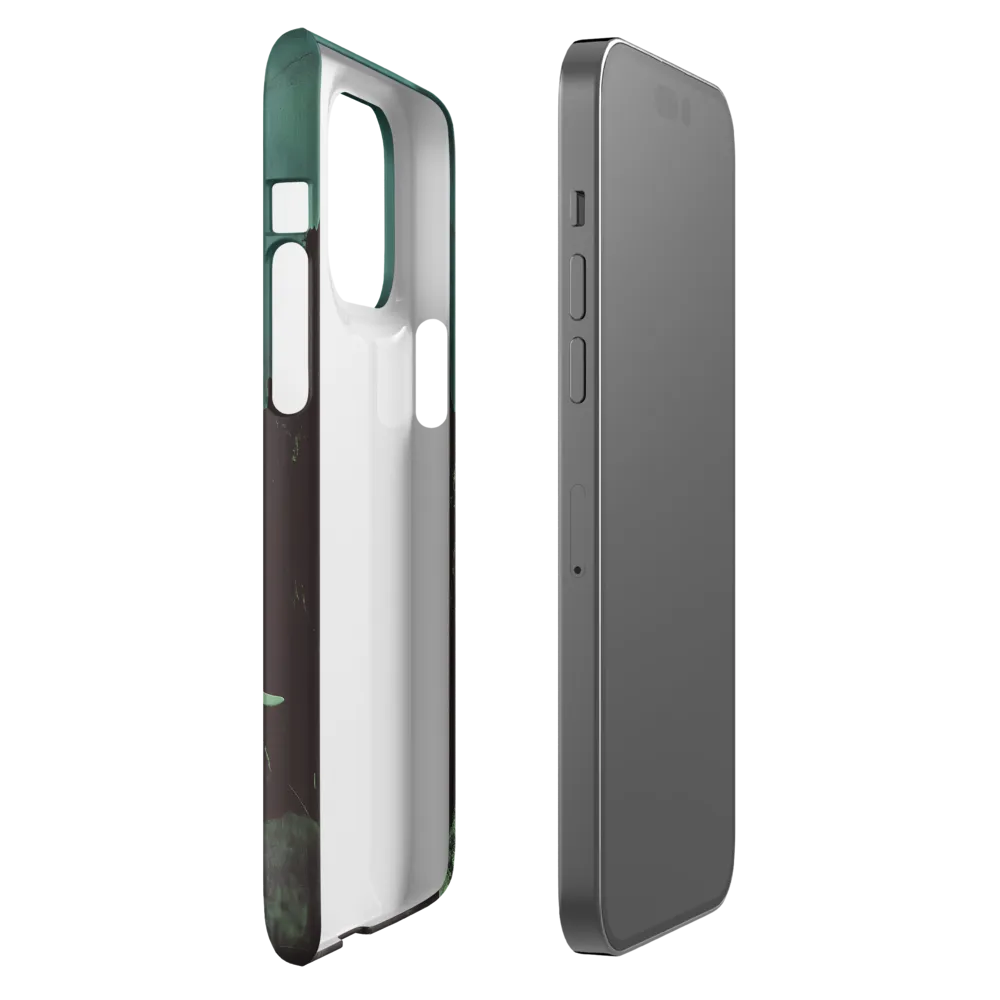 Ethereal Presence: Elephant Under a Full Moon | Phone Case |  14 Pro Max | Snap Case | Matte