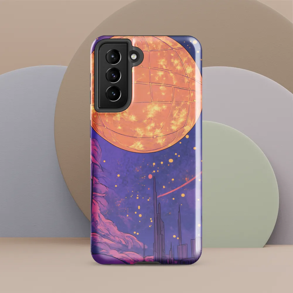 Celestial Cityscape: A Dance of Colors