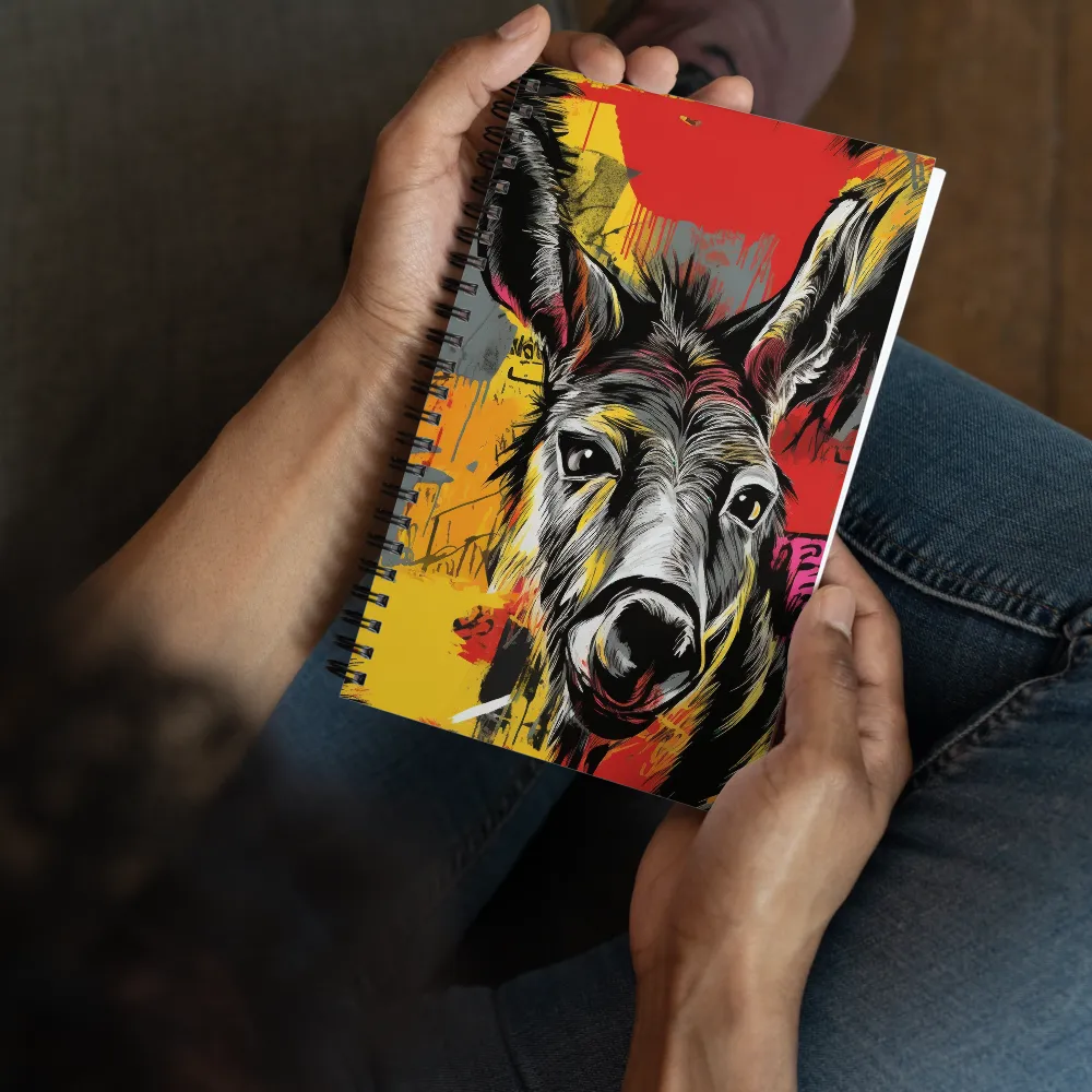 Playful Kangaroo Unleashed | Spiral Notebook