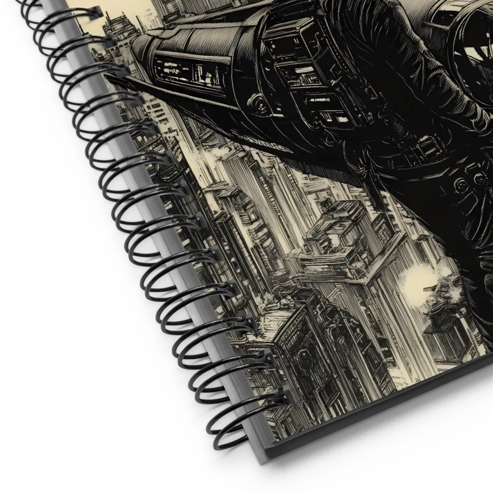 Pilot of the Dystopian Skies | Spiral Notebook