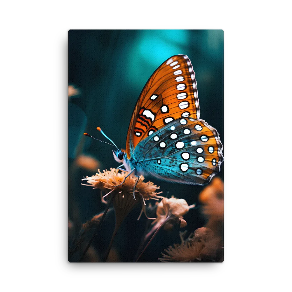 Whispers of Color: The Butterfly's Embrace | Thin Canvas | 20″×30″