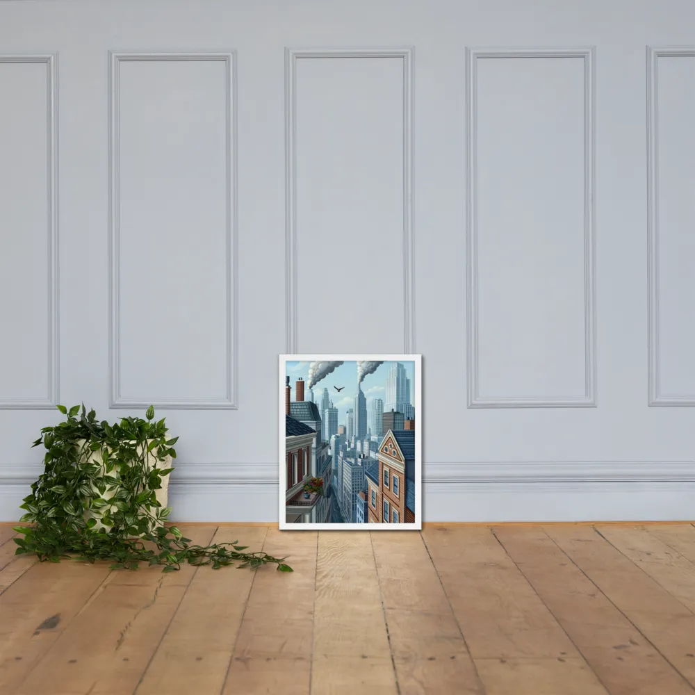 Urban Symphony | Poster with White Frame | 16″×20″