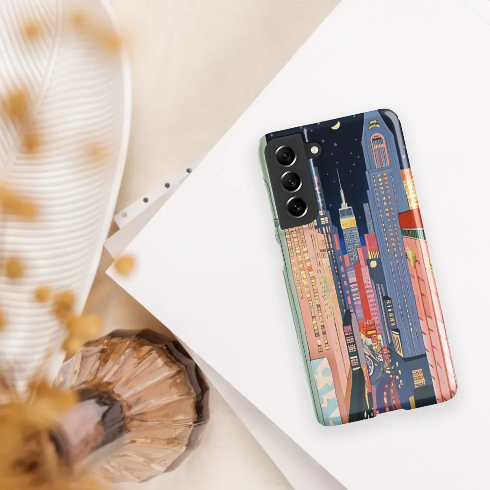 Urban Dreamscape: A Pop Art Night | Phone Case |  S21 FE | Snap Case | Glossy