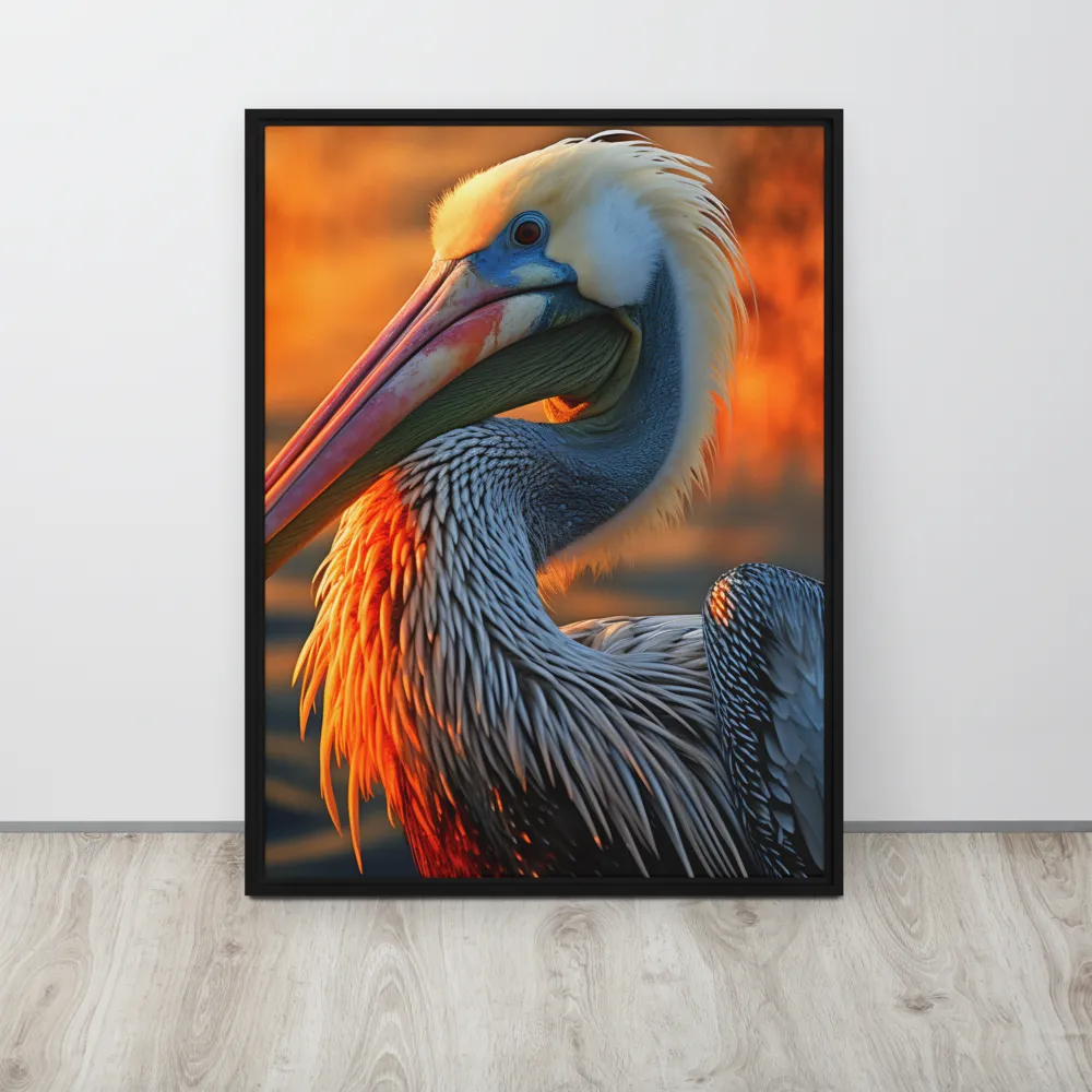 Elegance of the Pelican at Sunset
