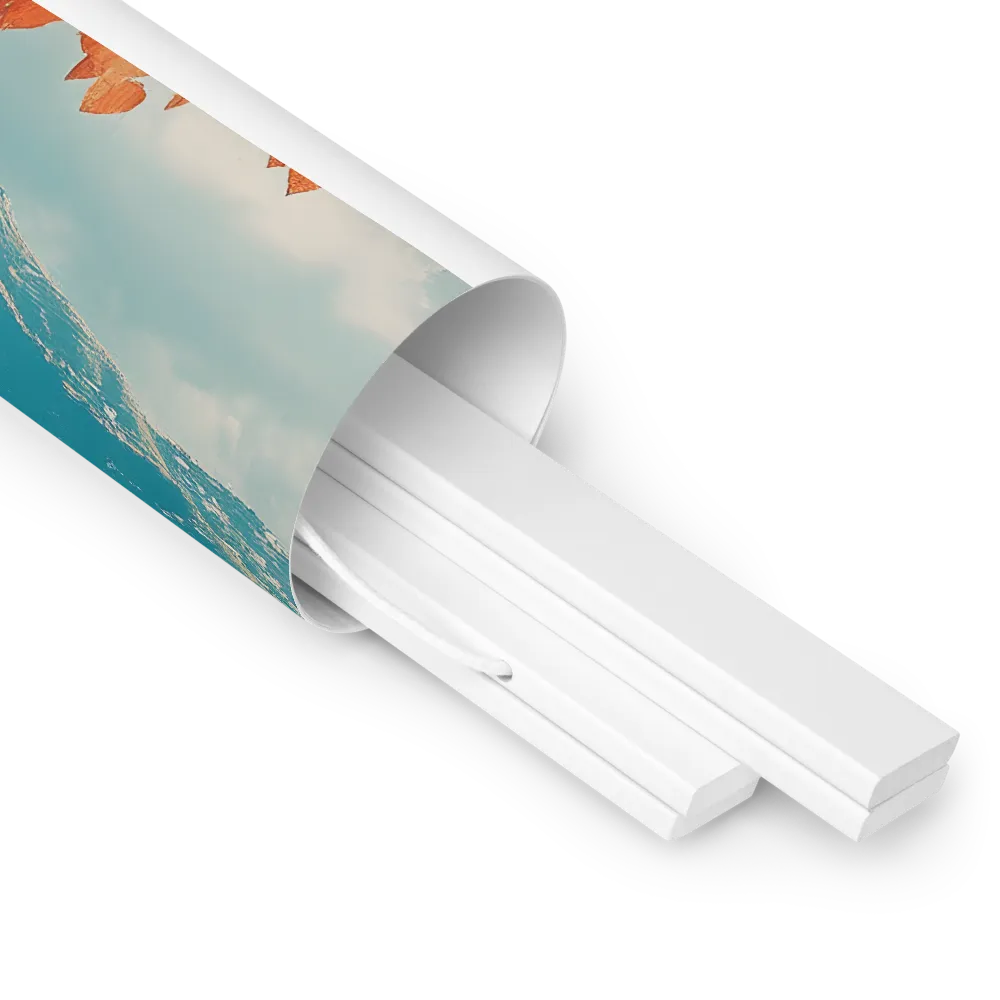 Elysian Waterscape | Poster With White Wood Hanger | 18″×24″