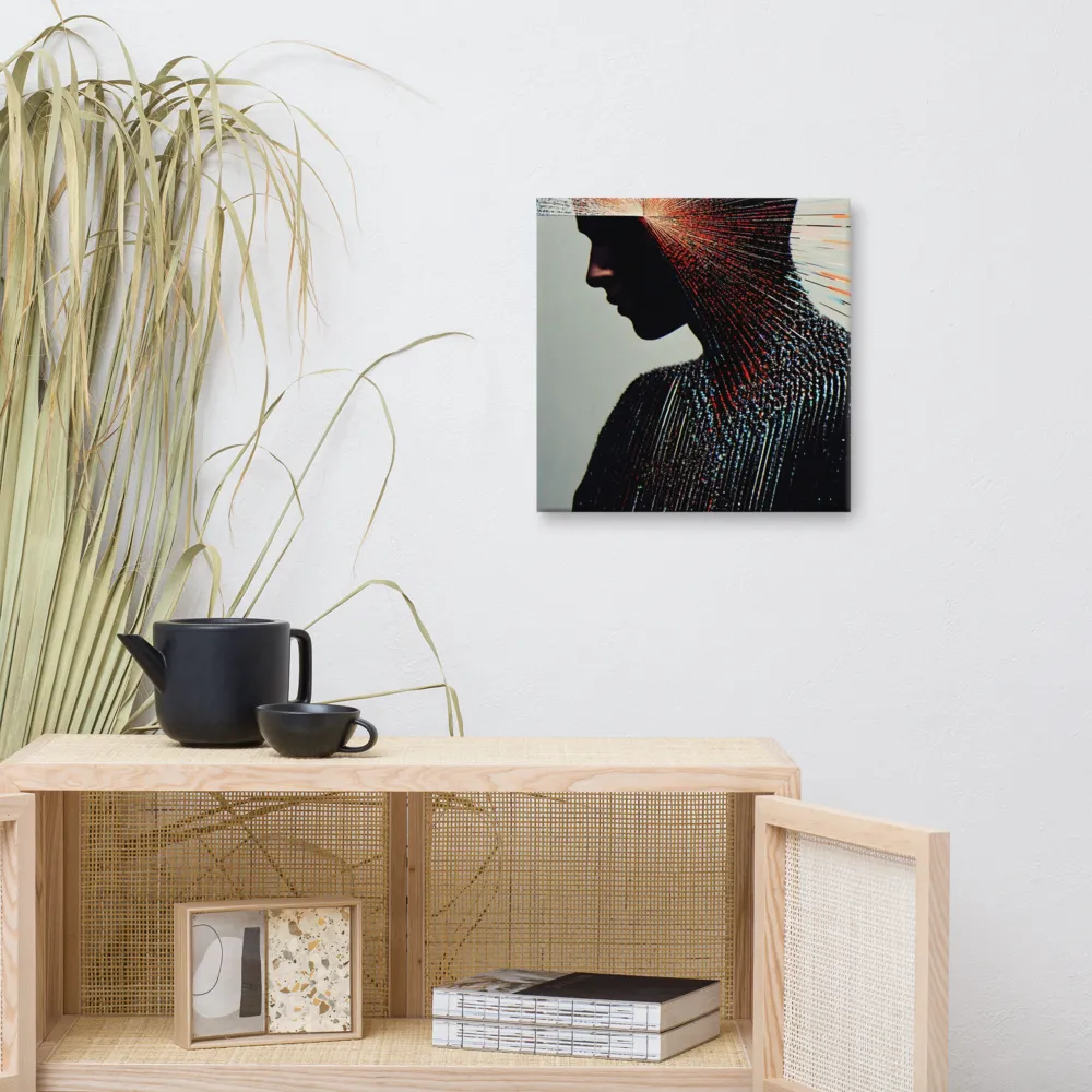 Radiant Reflection: An Abstract Journey of Thought | Canvas | 16″×16″