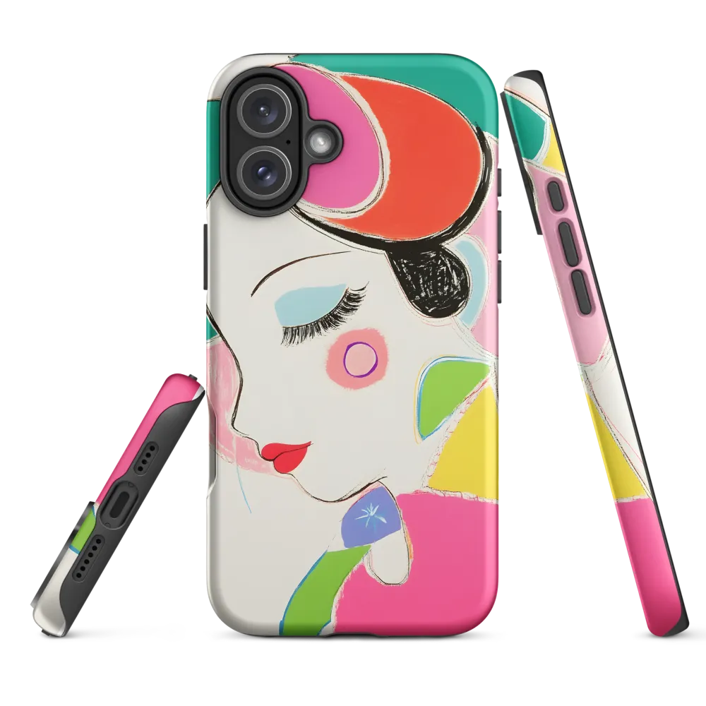 Whimsical Portrait in Colorful Abstraction