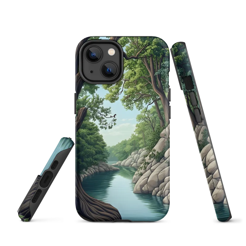 Tranquil Reflections: A Serene River Landscape