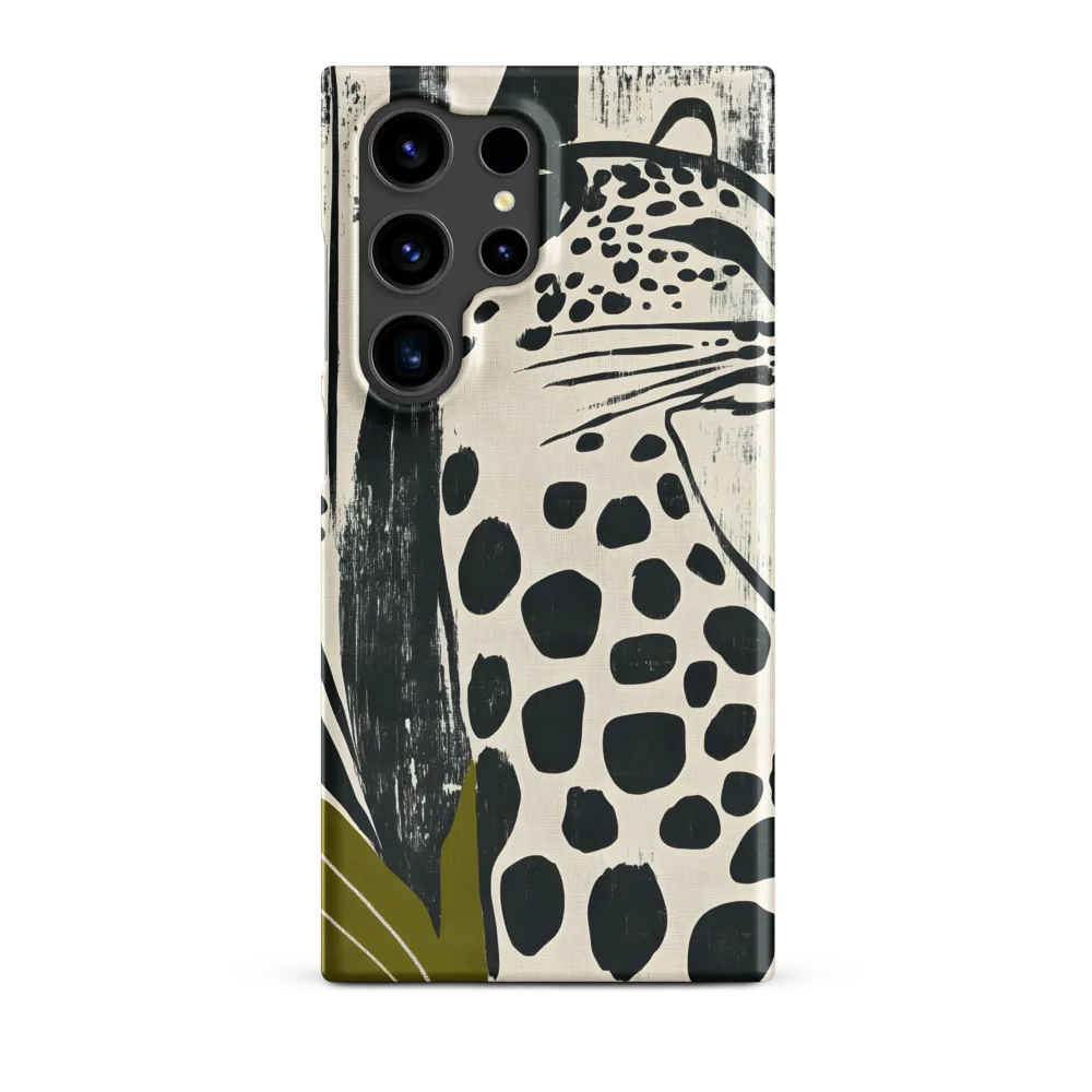Leopard in Silhouette: A Modern Appeal | Phone Case |  S24 Ultra | Snap Case | Matte