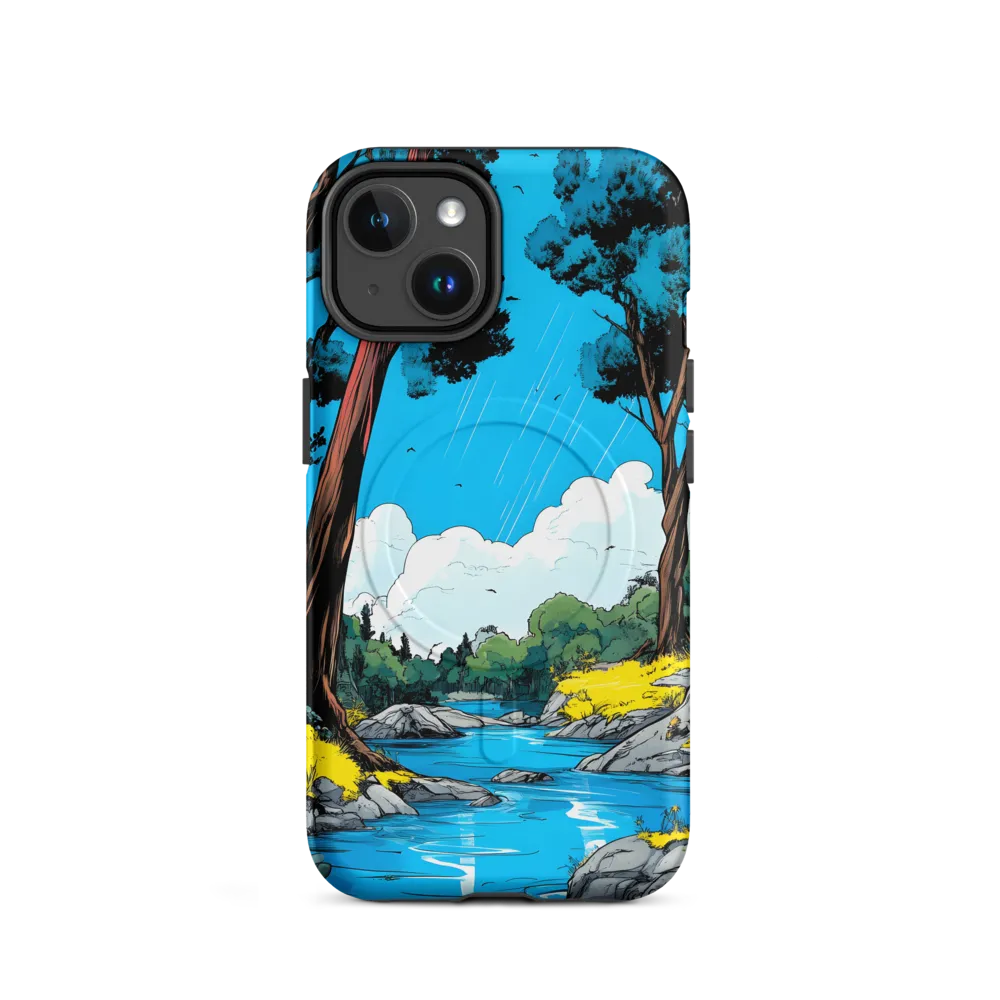Tranquil River in a Comic Landscape
