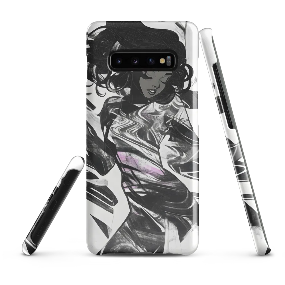 Fluid Grace: The Dance of Shadows | Phone Case |  S10 Plus | Snap Case | Glossy