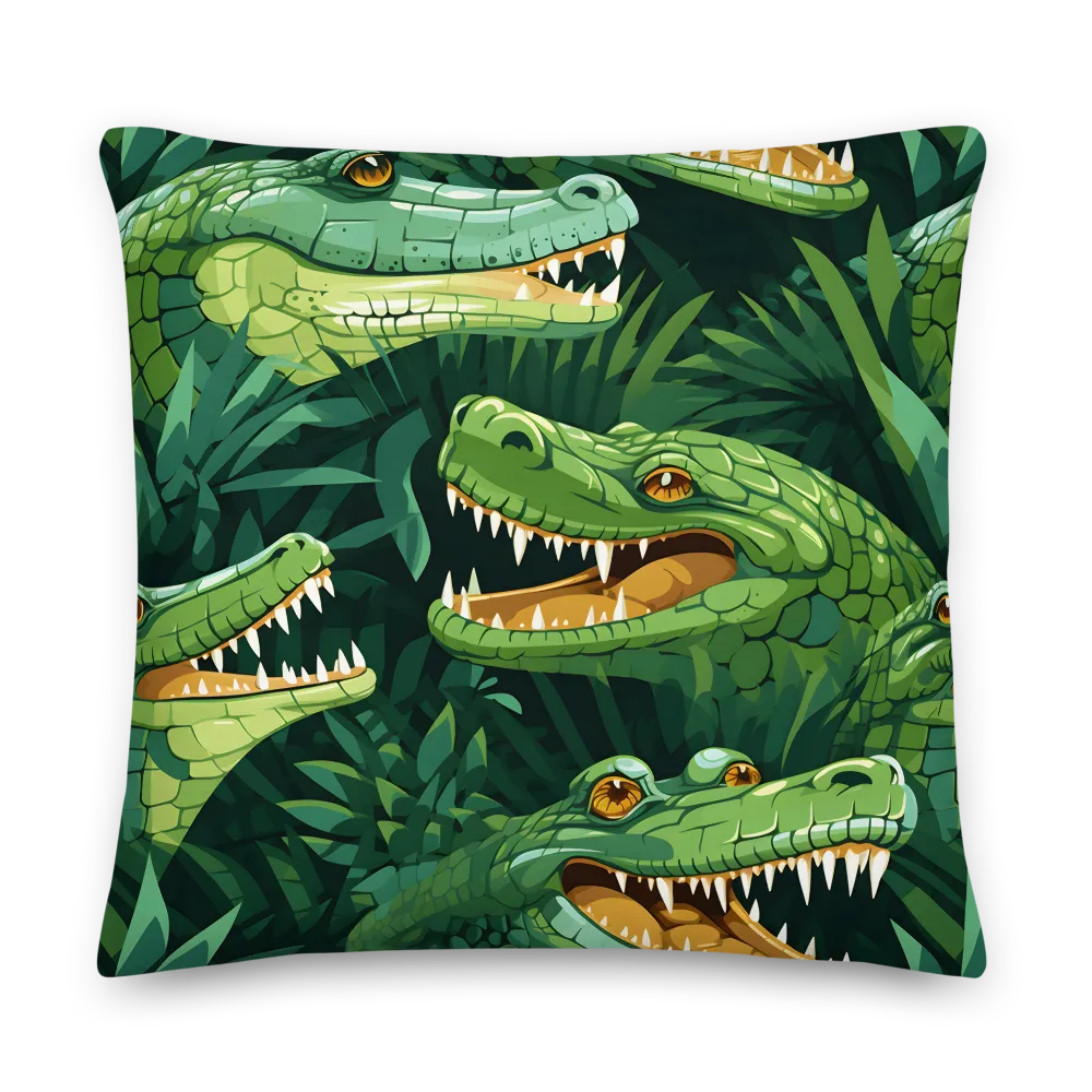 Fierce Crocodilian Medley | Pillow & Pillow Case | Multiple Sizes