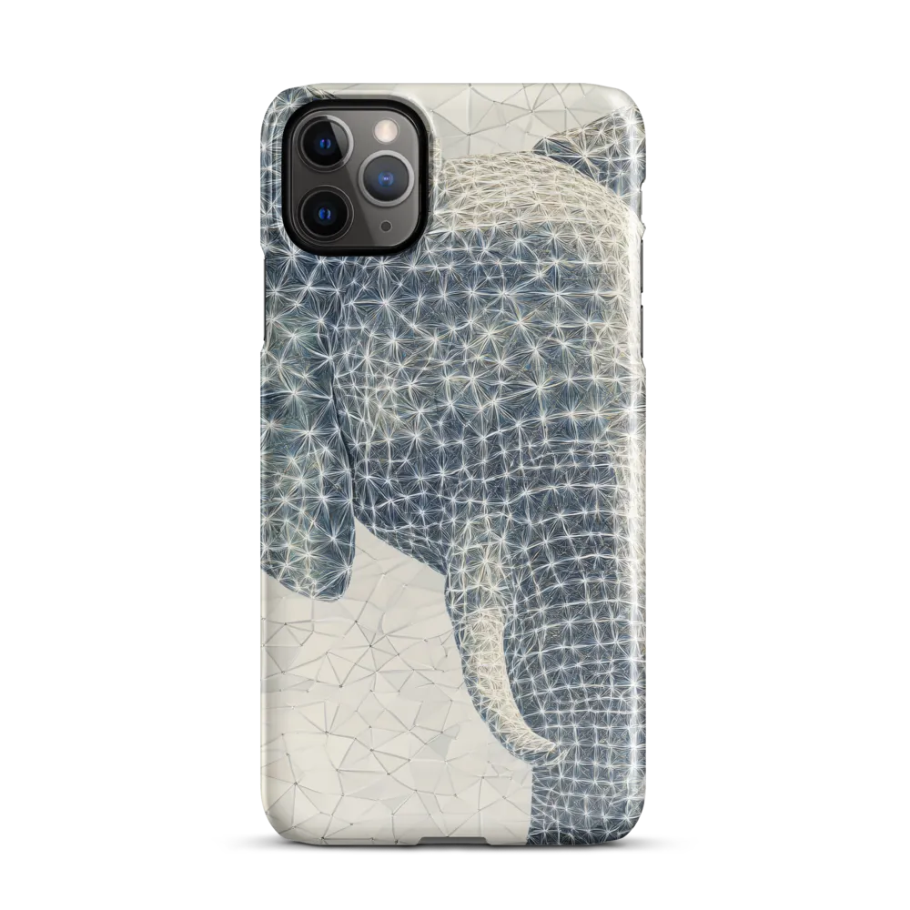 Ethereal Elegance: The Stylized Elephant | Phone Case |  11 Pro Max | Snap Case | Glossy