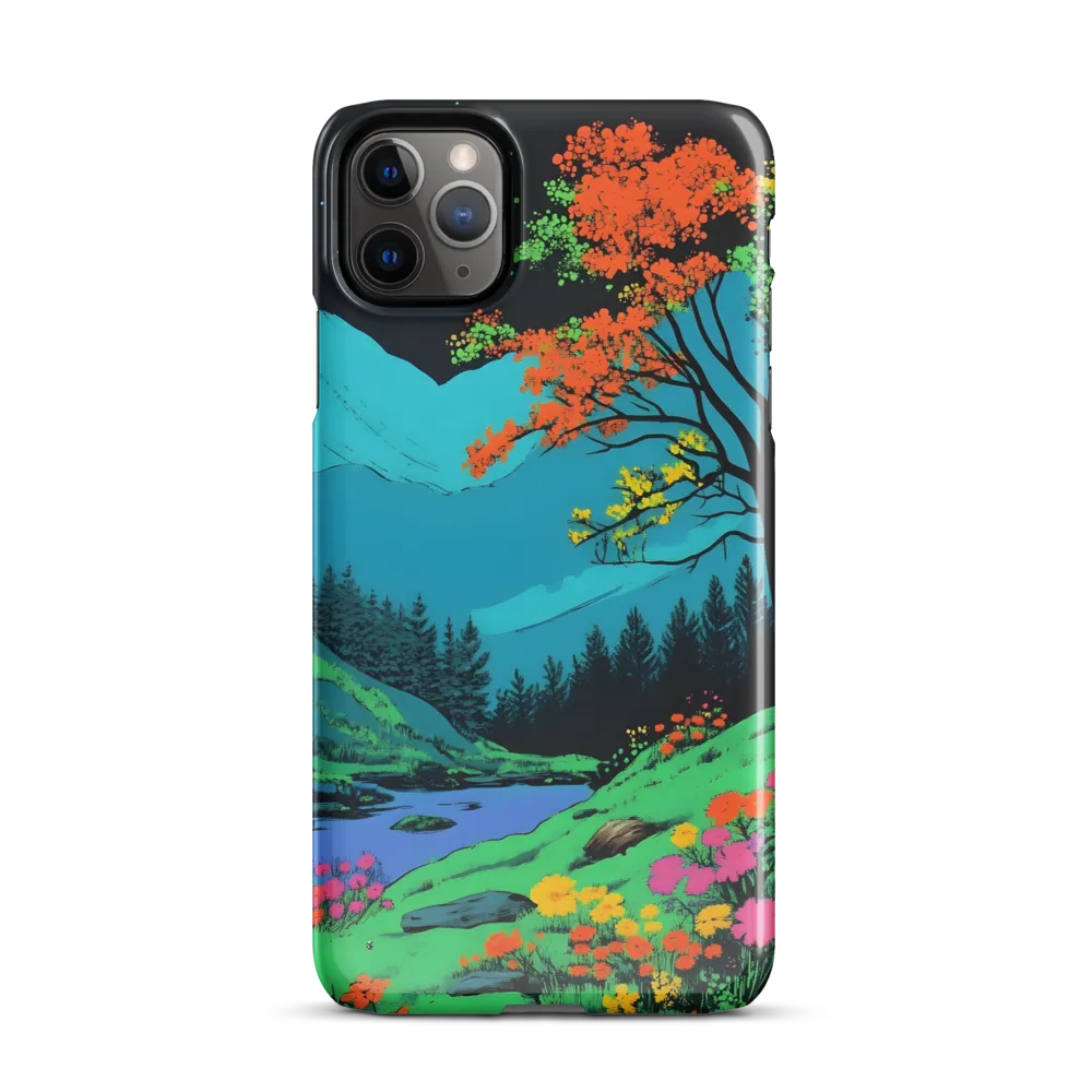 Neon Dreams: A Vibrant Landscape | Phone Case |  11 Pro Max | Snap Case | Glossy