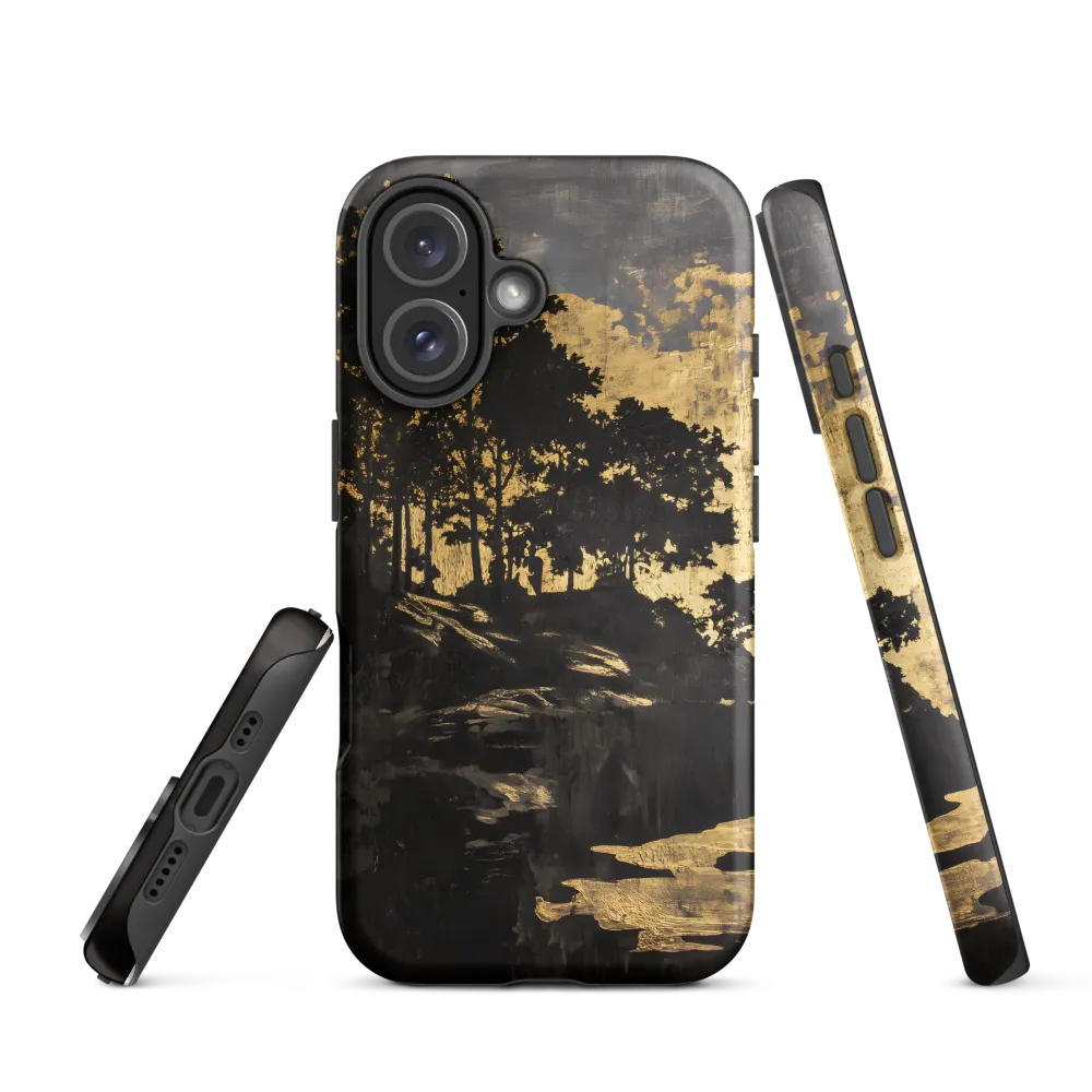 Golden Silhouettes | Phone Case |  16 | Tough Case | Matte