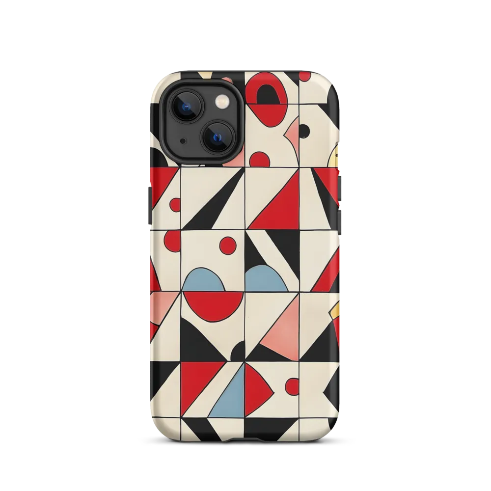 Dynamic Geometric Harmony | Phone Case |  13 | Tough Case | Matte