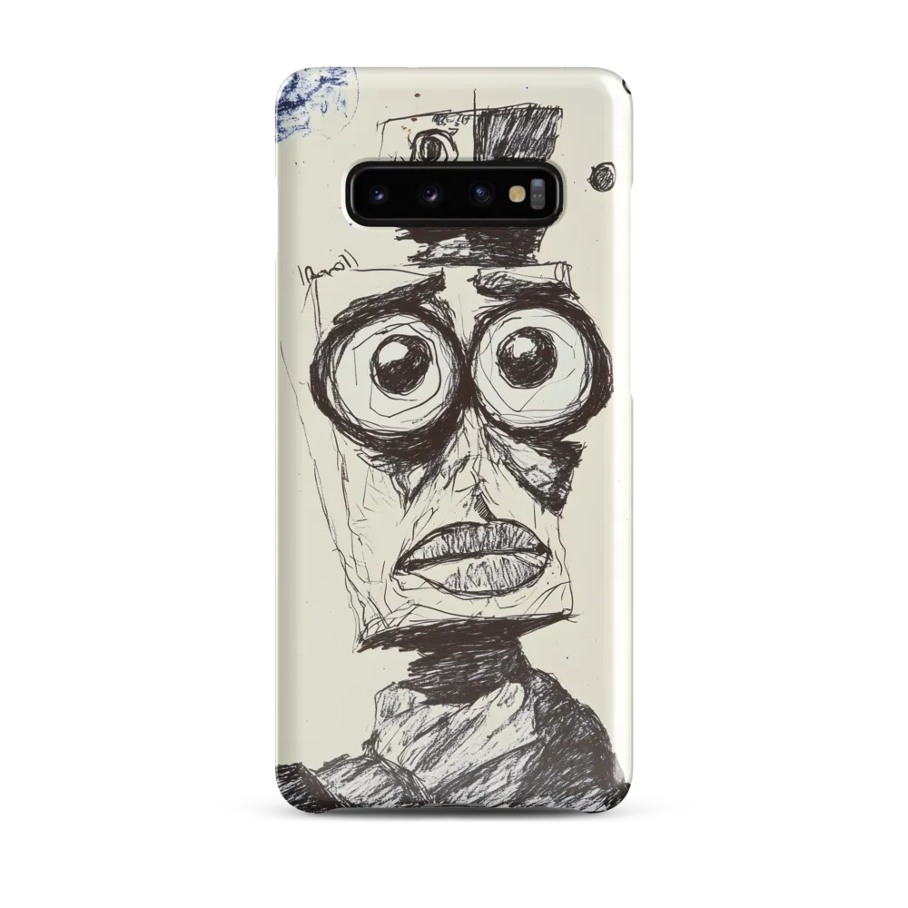 Abstract Surrealist Figure in Cubism | Phone Case |  S10 Plus | Snap Case | Glossy