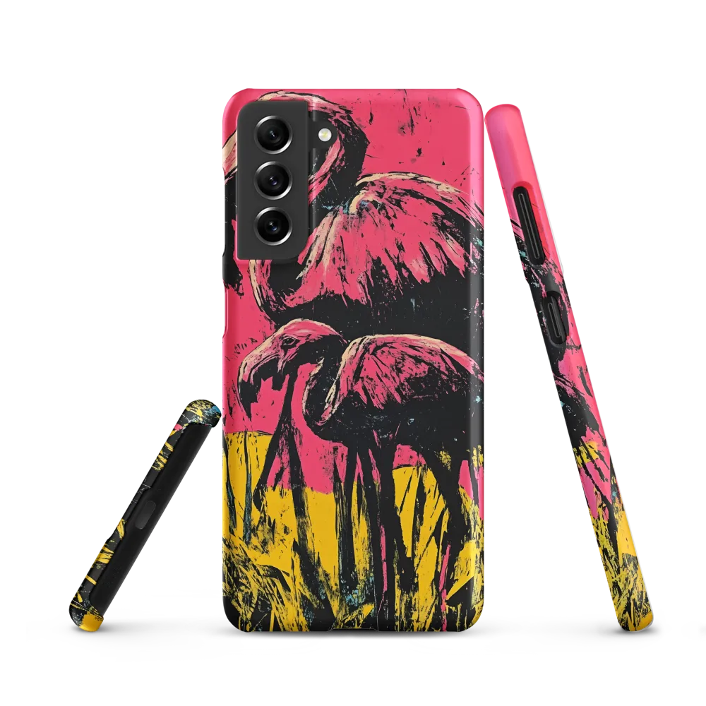 Flamingo Duet: A Pop Art Expression