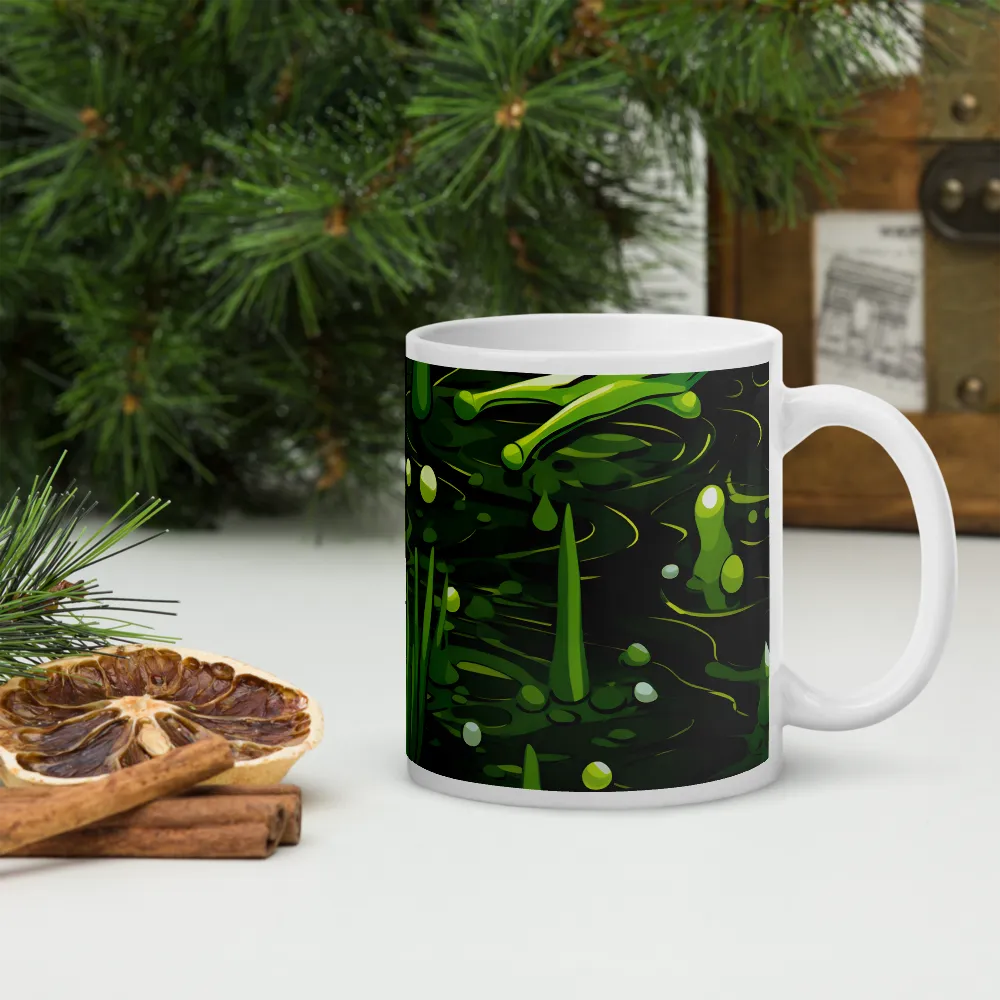 Green Harmony: Life Beneath the Surface | Mugs | Multiple Sizes & Colors