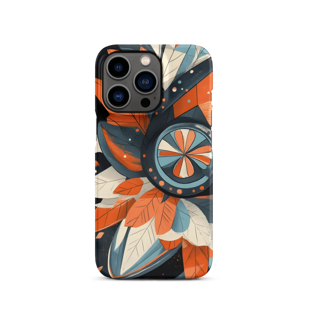 Floral Symphony in Orange and Teal