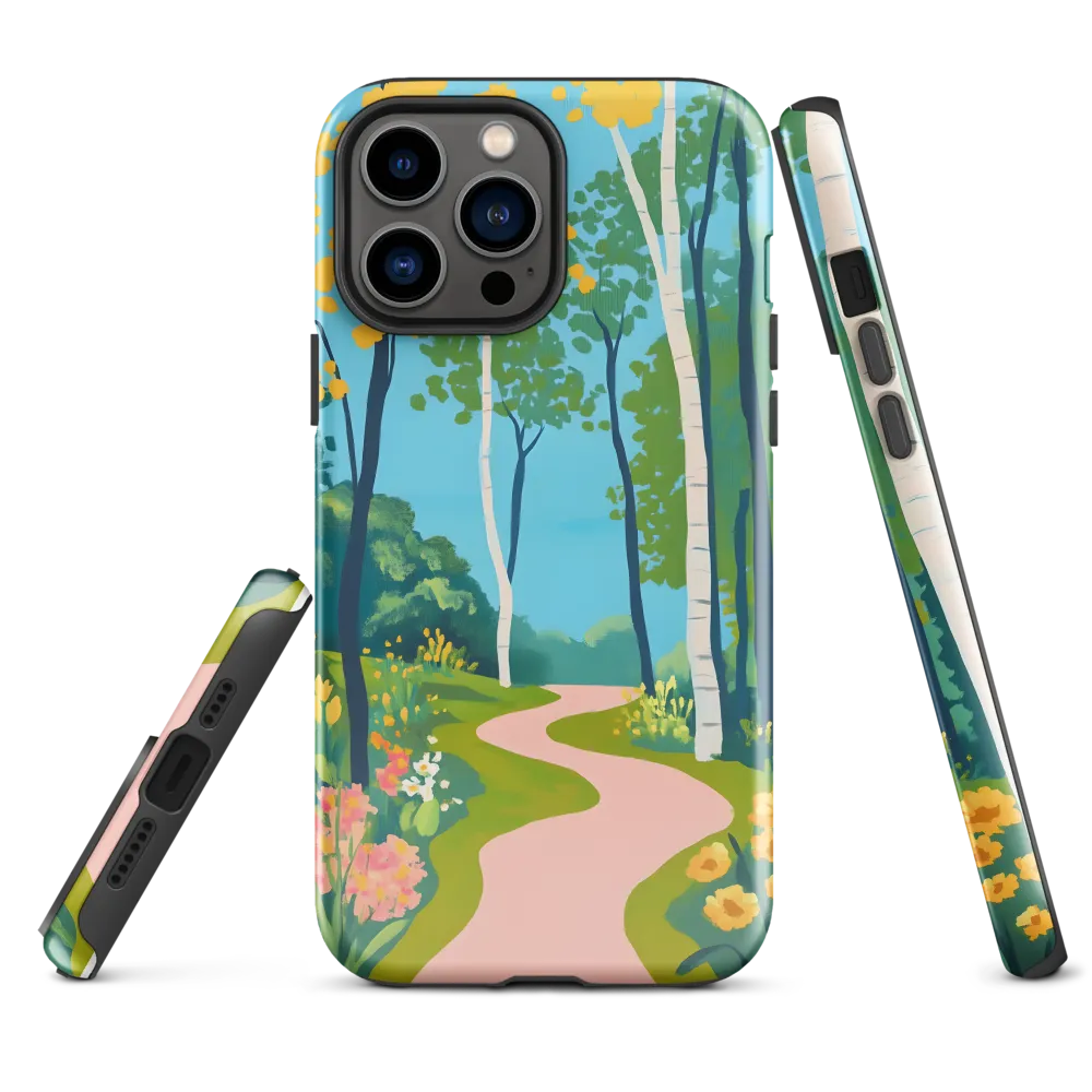 The Winding Path of Nature | Phone Case |  13 Pro Max | Tough Case | Glossy