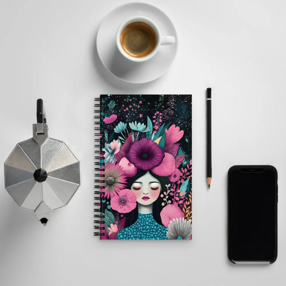 Blooming Serenity | Spiral Notebook