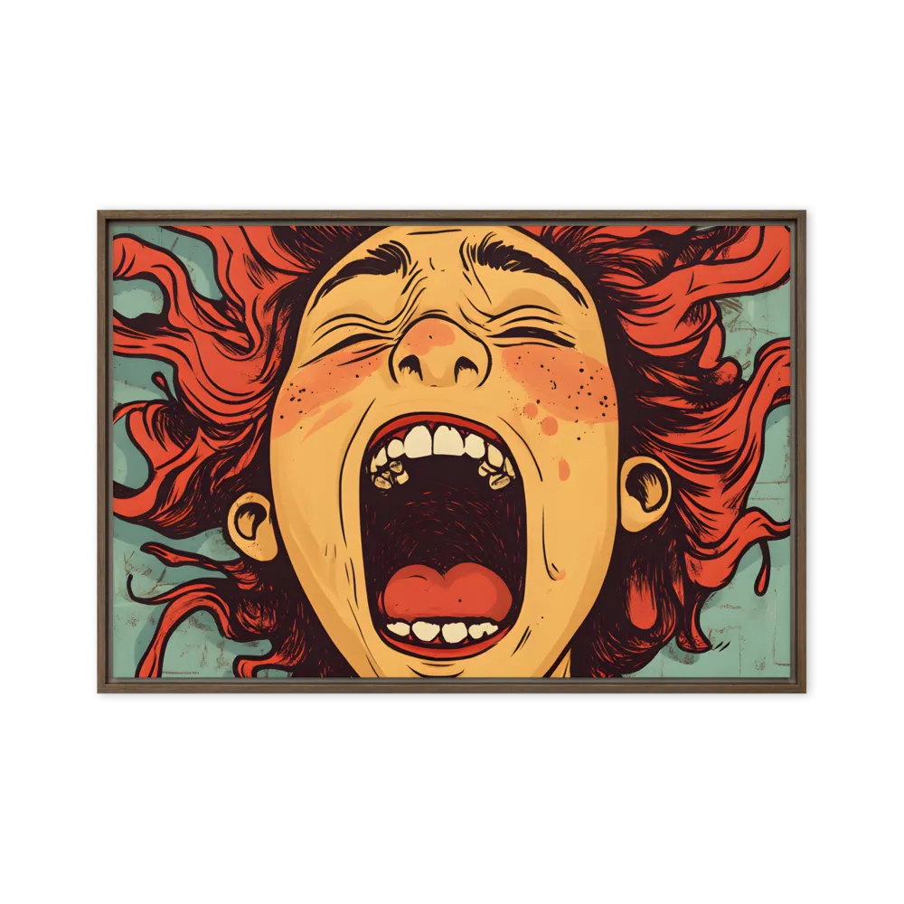 Fury Unleashed | Canvas with Brown Frame | 20″×30″