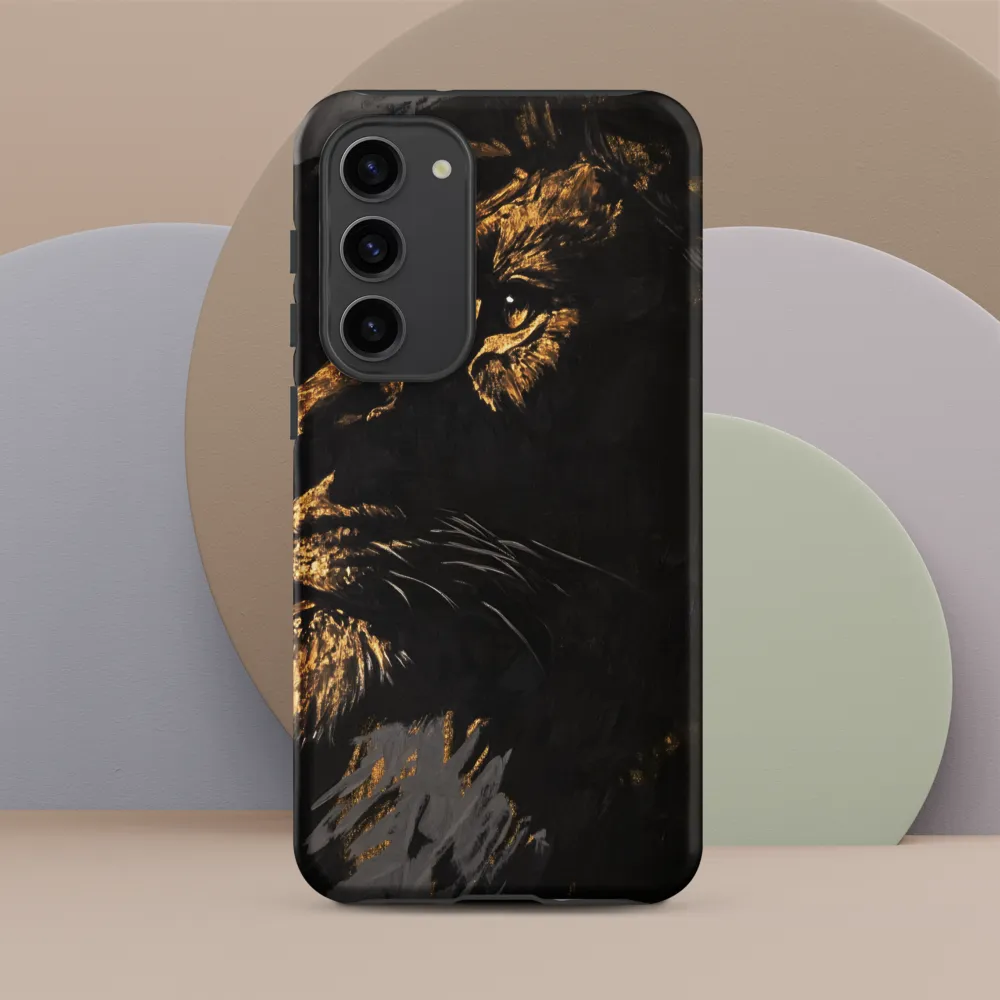 Majestic Gaze: The Golden Lion
