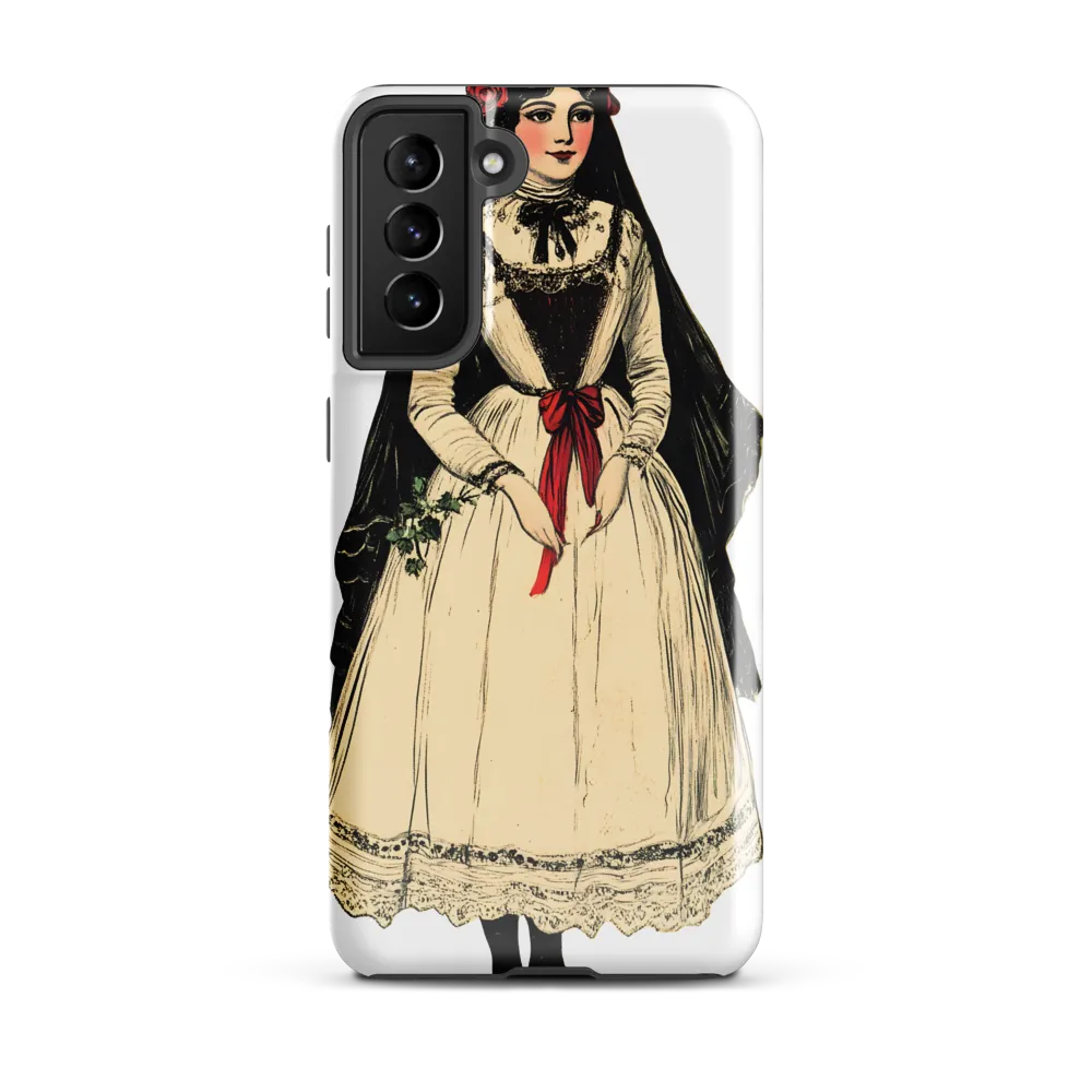Elegance in Tradition: A Folk Portrait