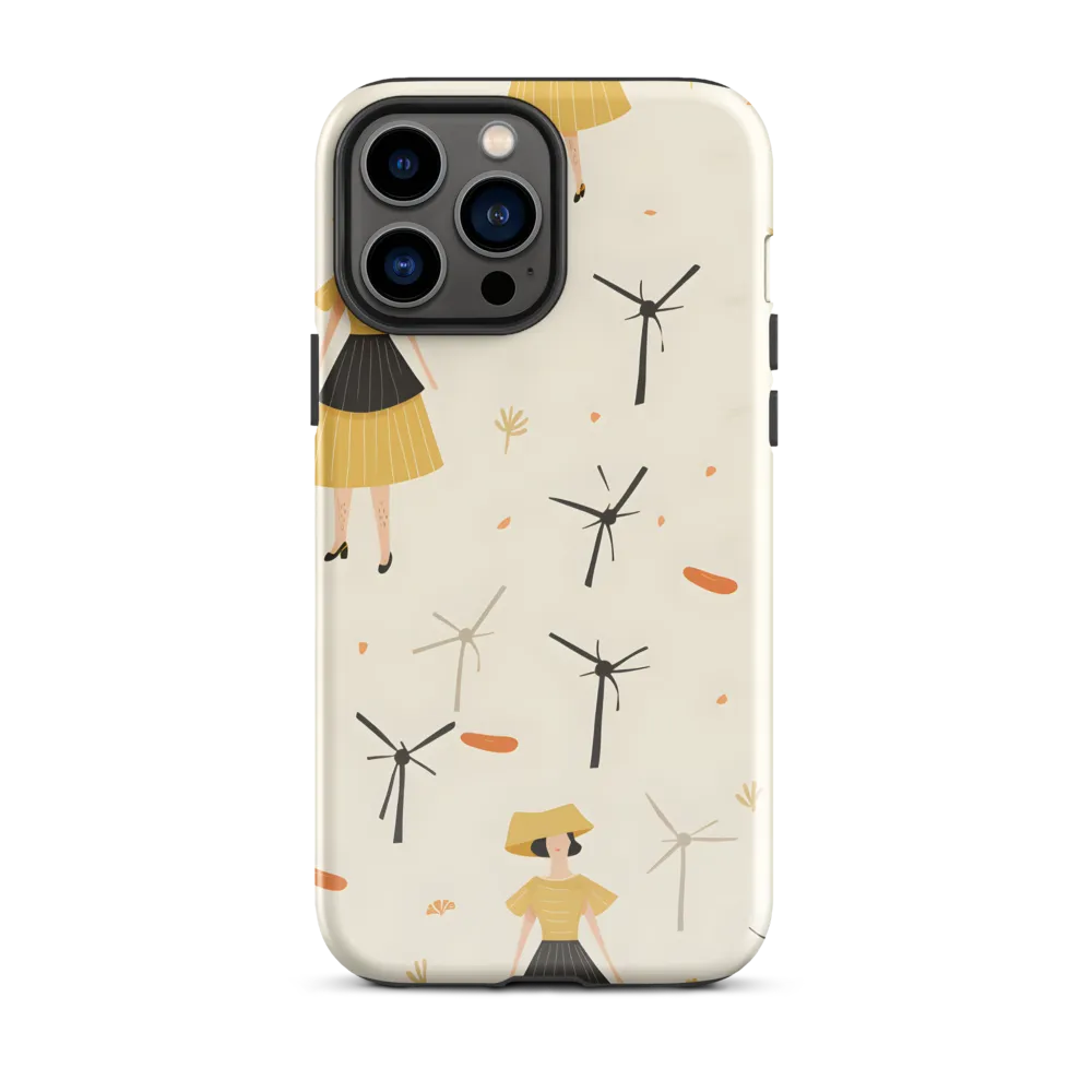 Whimsical Patterns of Nature and Femininity | Phone Case |  13 Pro Max | Tough Case | Glossy