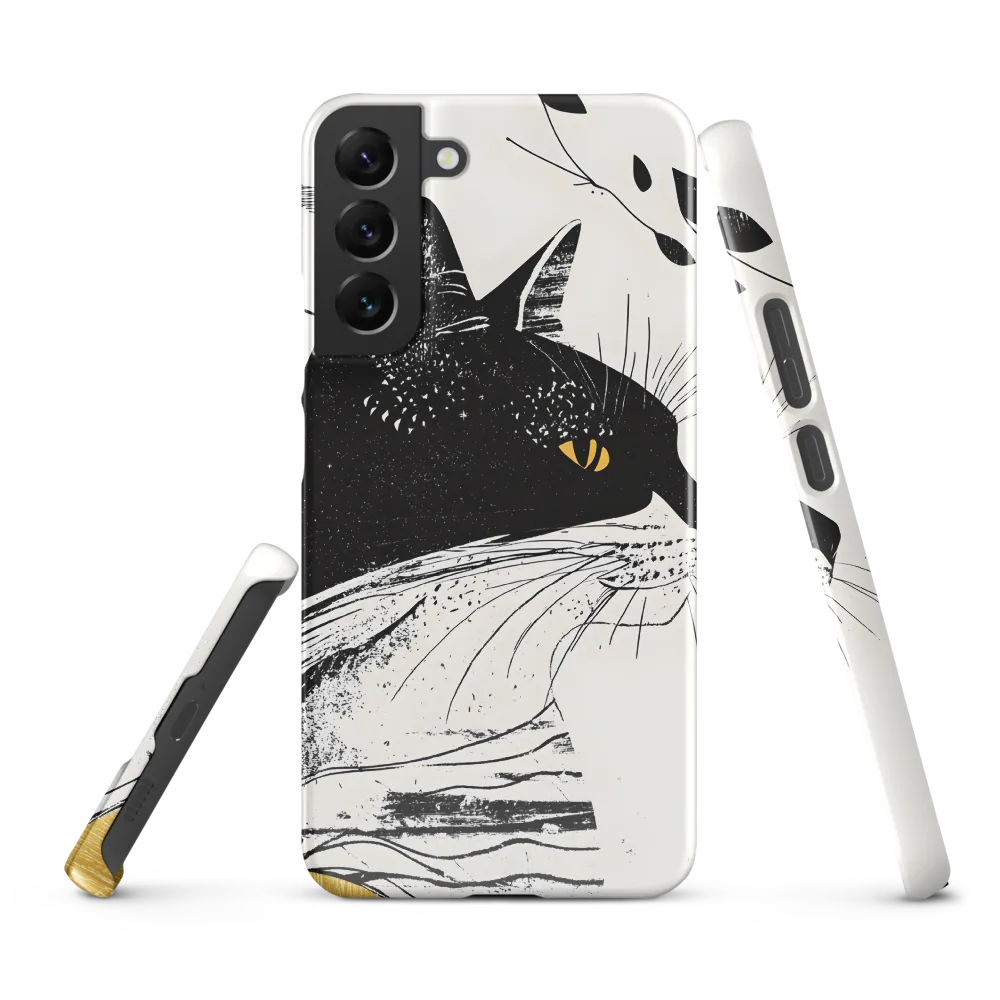 Whiskered Elegance: A Minimalist Cat Profile