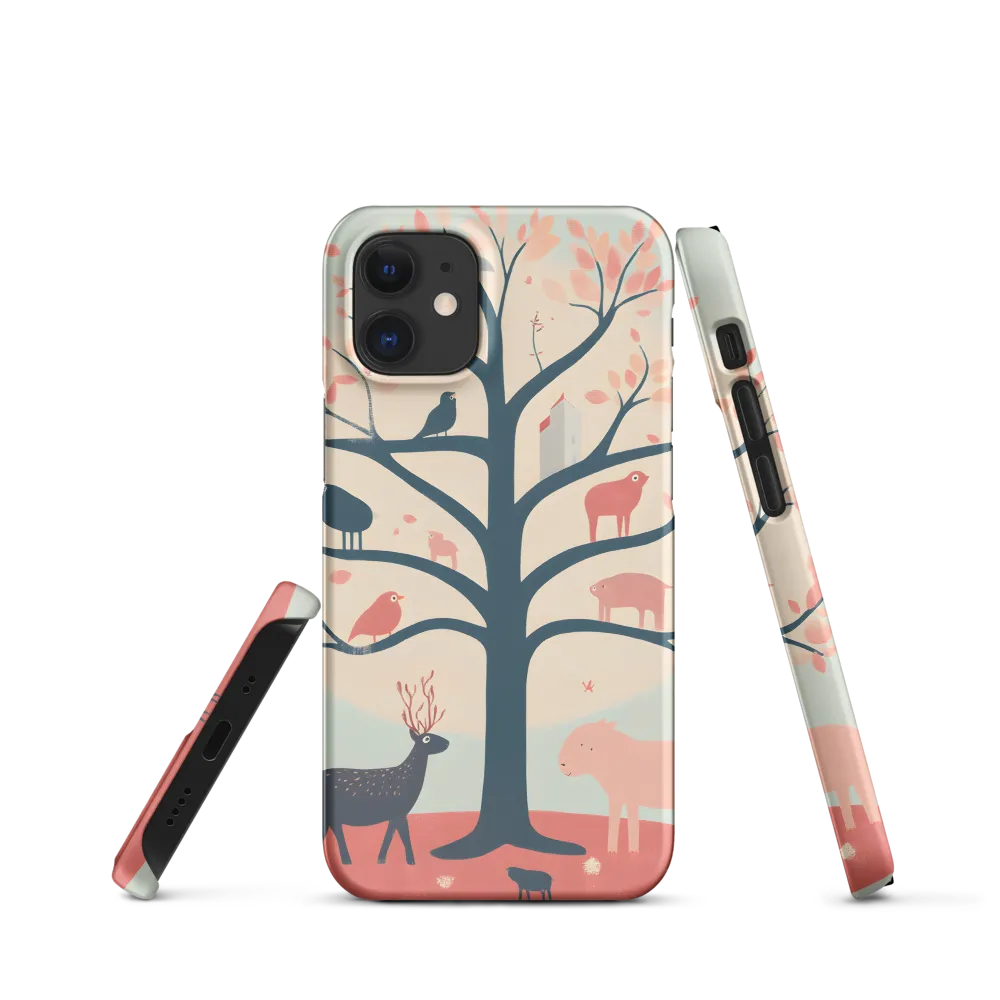 Whimsical Tree with Playful Creatures