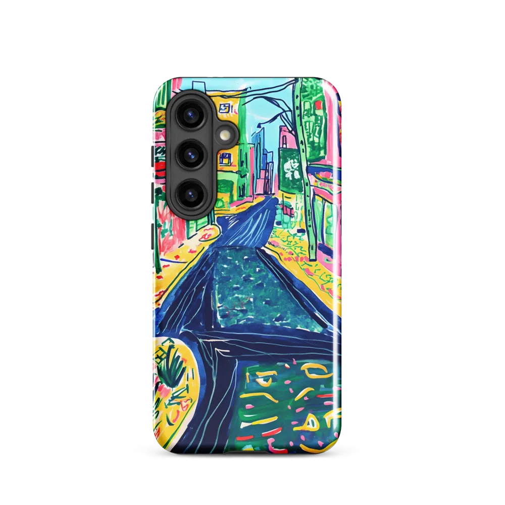 Dreamy Street in Vibrant Hues