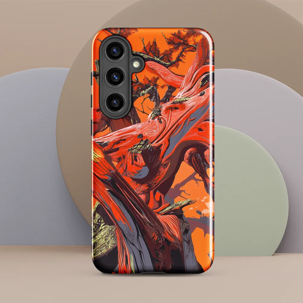 Life in Motion: An Abstract Tree | Phone Case |  S24 Plus | Tough Case | Glossy