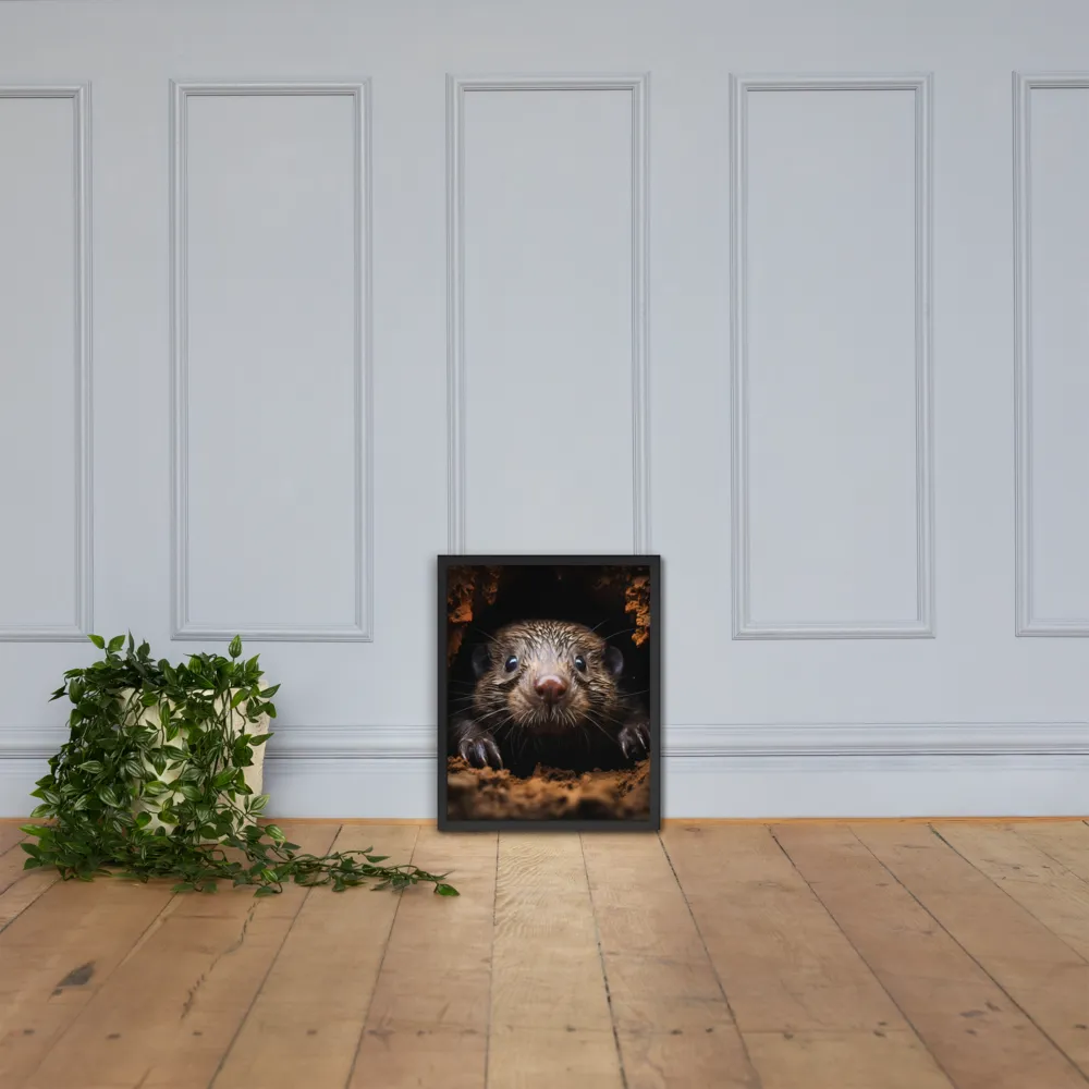 Emerging Curiosity | Poster with Black Frame | 16″×20″